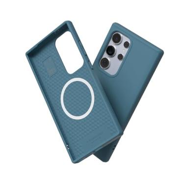 Imagem de RhinoShield Capa SolidSuit compatível com Magsafe para [Galaxy S24 Ultra] | Capa protetora de design fino absorvente de choque com acabamento fosco premium 3,5 m/proteção contra quedas de 3,4 m - azul