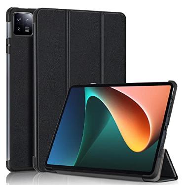 Imagem de Gylint Capa para XIAOMI Pad 6 28.9 cm 2023, capa dobrável de couro PU ultrafino com suporte para XIAOMI Pad 6 preta