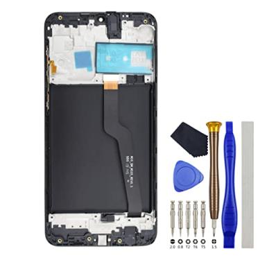 Imagem de Substituição de montagem de tela sensível ao toque de digitalizador LCD completo para Samsung Galaxy A10 SM-A105F com moldura de tela e kit de ferramentas preto de 6,2 polegadas