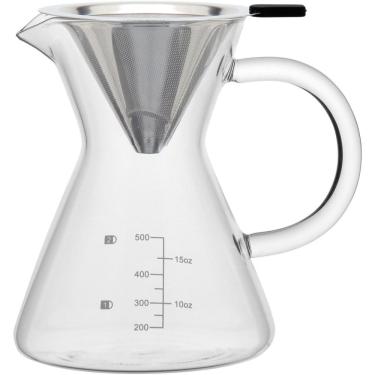 Imagem de Kanne Cafeteira Com Filtro 16X16X12Cm 500Ml Borosilicato Transp