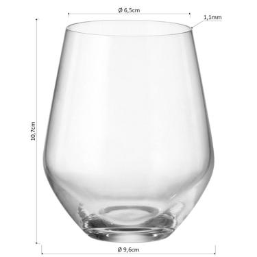 Imagem de Bohemia Tori Copo Uísque 10X9X9Cm 400Ml Cristal Transp 6Pç