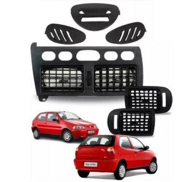 Imagem de Kit Moldura Painel Central Difusores De Ar Palio Siena Strada - AutoPl