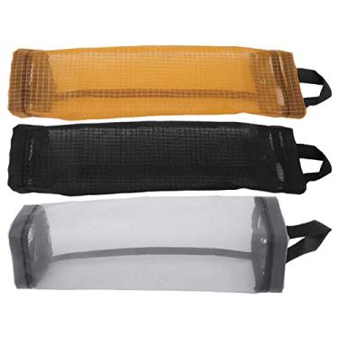 Imagem de Porta de Saco de Lixo, Trabalhador Casa Malha Pendurada Saco Armazenamento para Cozinha, Banheiro, Armário, Reutilizável e Durável, Economia Espaço, Fácil Agarrar (Amarelo)