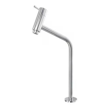 Imagem de Torneira De Inox Alta Para Banheiro, Cuba de Apoio, Cuba de Sobrepor, 