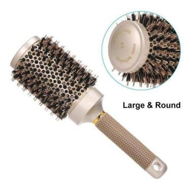 Imagem de Pente Escova Cabelo Salão Cabeleleiro Cerâmica Redonda 53mm - GE  HAIR