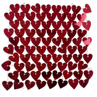 Imagem de Placa Shimmer Para Montar Painel Mágico 3D Coração Holográfico (Vermelho)