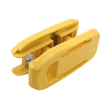 Imagem de UGPLM Aparador de fita de borda, ferramenta para marcenaria, ferramenta de carpinteiro, cortador de fita de borda portátil versátil, plaina manual para, Amarelo