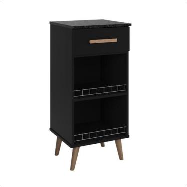 Imagem de Balcão Fenix para Cozinha com Suporte para Frutas e Bebedouro e Gaveta