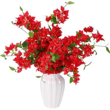 Imagem de Flores de Primavera Ramos Grande 80cm Bougainville Decoração - La Caza