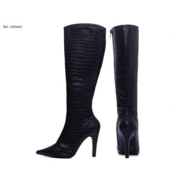 Imagem de Bota Bico Fino Feminina Salto - Torricella, 35, Preto