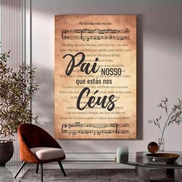 Imagem de Oração Pai nosso que estás nos Céus  60cm x 90cm - LovePrints