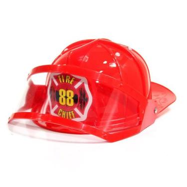 Imagem de Capacete De Bombeiro Acessório Para Fantasia Abrakadabra, Unica, U