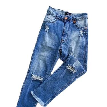 Imagem de Calça jeans infantil feminina Fabiana - Eli jeans, 36
