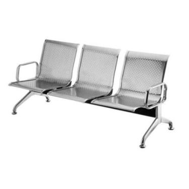Imagem de Longarina 3 Lugares em Aco Inox com Bracos Externos - 30563 - Sun Hous