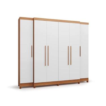 Imagem de Guarda Roupa Imperial Casal 6 Portas - 6G Freijó - Batrol - Freijo/Offwhite