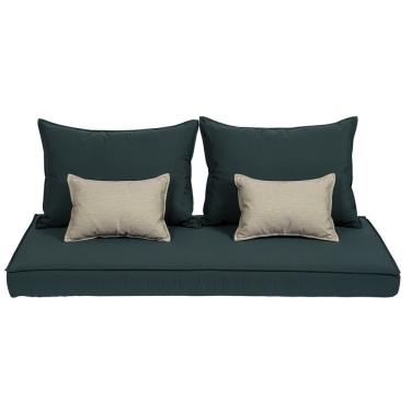 Imagem de Conjunto Estofado Para Sofá Tramontina Mood Em Tecido Quaker Decor Acrílico Verde Tramontina