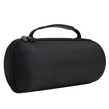 Imagem de Bolsa rígida para Bose SoundLink Revolve+ II, estojo de transporte de EVA bolsa de armazenamento portátil para alto-falantes sem fio Revolve+ II, com alça ajustável (preto)