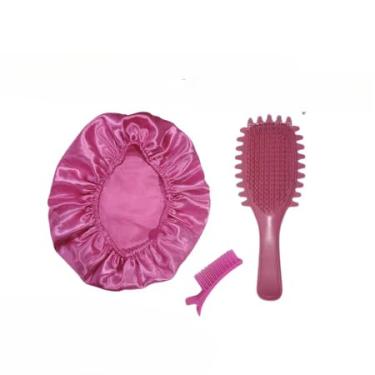 Imagem de Escova Modeladora de Cachos – Controle Frizz e Define Ondulação (Kit Pink)