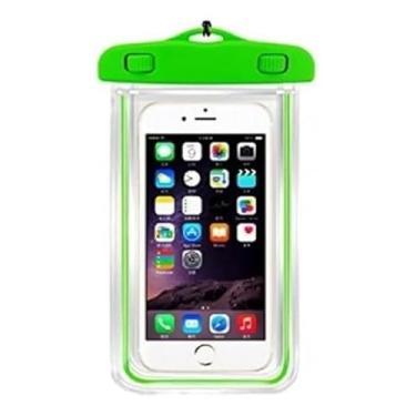 Imagem de Capa Celular Prova D'água Mergulho e Chuva Bolsa Protetora (Capa Verde)