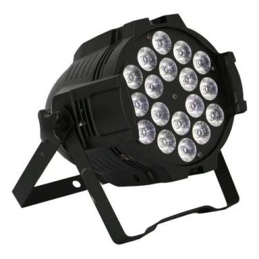 Imagem de Canhão Luz Refletor 18 Leds Dmx Rgb Iluminação 10w Bivolt - Aaa top, 1