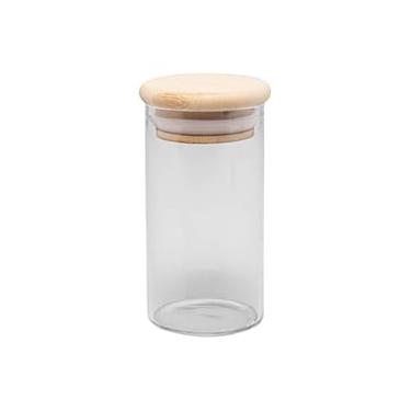 Imagem de Porta Mantimento Wolff 120ml Vidro Borossilicato com Tampa Bambu Elegante