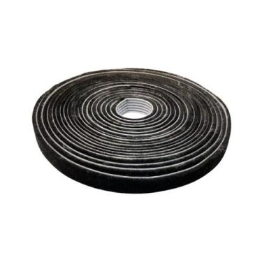 Imagem de Escova fita vedação 20x7 preta rolo c/10 mts encaixe janela porta alum