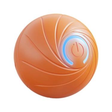 Imagem de Generic Bola de brinquedo elétrica inteligente para cachorros, bola de brinquedo para pular, interativo para cães e gatos dentro de casa, Laranja