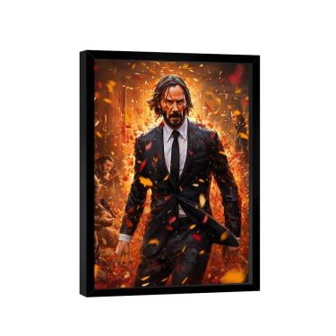 Imagem de Quadro Decorativo John Wick Orange
