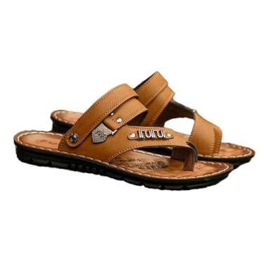 Imagem de Calçado Praia Estilo Casual Viagem, Corretor Ortopédico Antiderrapante Para Joanete De Verão Sandálias Confortáveis ​​para Homem, Chinelos Abertos Fascite Plantar, Fascite Plantar(Khaki,44 EU)