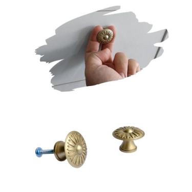 Imagem de 2 Puxador de Gaveta Armário Porta /Alta qualidade Dourado - Compras Fá