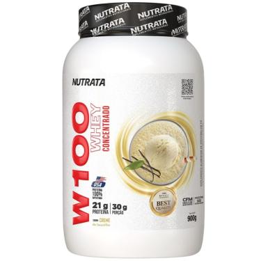 Imagem de WHEY PROTEIN W100 POTE 900G BAUNILHA NUTRATA