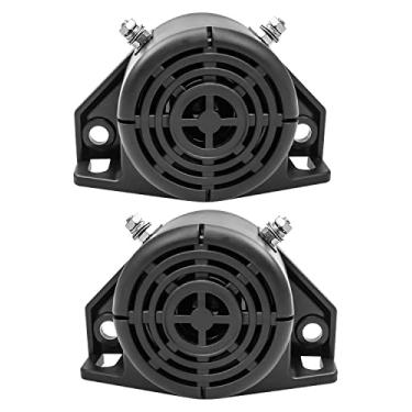 Imagem de TIKSCIENCE Alarme de reserva 12 V-24 V 105 dB, buzina reversa, alarme de reversão, sirene de alarme de aviso, adequada para caminhões, vans, carros, motocicletas
