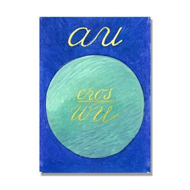Imagem de Pôster Hilma Af Klint, (Caos Primordial, nº 17), reproduções de pinturas famosas, imagem de arte abstrata para sala de estar quarto decoração de casa. Tela de 80 x 112 cm - 31,4 x 44,1 pol