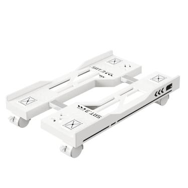 Imagem de Hovadova Suporte ajustável para torre de computador, suporte de PC móvel para chão com 4 rodas de travamento para a maioria dos computadores, suporte de CPU embaixo da mesa para escritório, jogadores