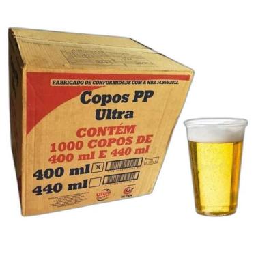 Imagem de Copo Plástico Descartável Post Mix Liso 400Ml (1Cx) C/1000 - Ultracopo