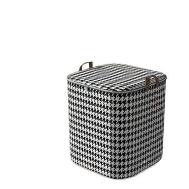 Imagem de Saco Organizador em Xadrez 180L Ideal para Edredons King Size e Roupas Sazonais, Fácil de Guardar(3,140L)