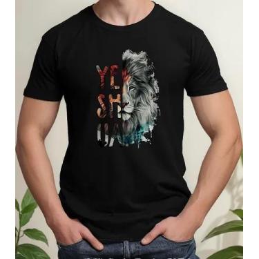 Imagem de Camiseta Camisa Algodão Feminina Masculina Adulto Yeshua Moda Gospel R