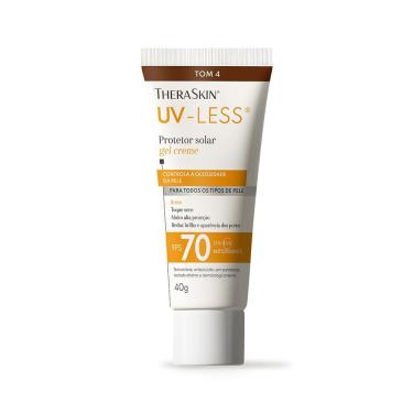 Imagem de Protetor Solar Theraskin UV Less FPS70 Gel Creme Tom 4 40g