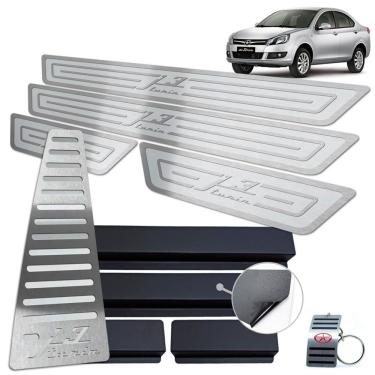 Imagem de Descanso Soleira Jac J3 Turin 2011 A 2015 Prata Alto Relevo