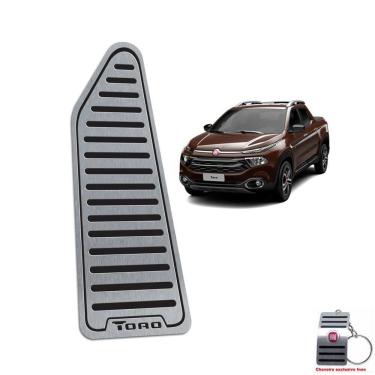 Imagem de Descanso De Pé Fiat Toro Todos Os Modelos Preto Aço Inox