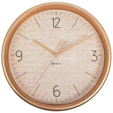 Imagem de Relógio De Parede Herweg Quartz Dourado Fosco 660123