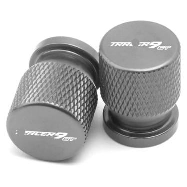 Imagem de Acessórios de motocicleta Suporte lateral de pé ampliador tampa de válvula de pneu compatível com Y&AMAHA Tracer 9 GT 9GT Tracer9GT 2021-2023 2022 (titânio 2 peças)