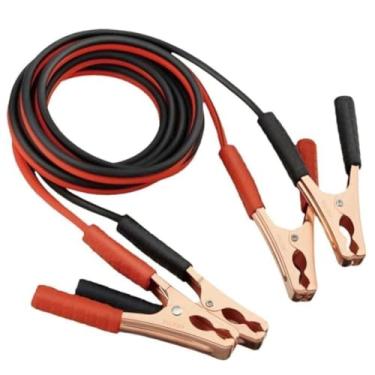 Imagem de Cabo Auxiliar de Partida 500A – 2,5m Reforçado com Garras Isoladas | Ideal para Baterias 12V | Carro, Moto, Caminhão | Cobre de Alta Condutividade | Emergência Automotiva