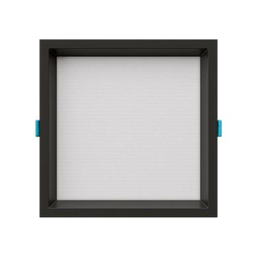 Imagem de Painel De Led Embutir Stella S.deep Quadrado 30x30cm Super-recuado Dimerizável 20w Alto Irc93 - Preto 4000k Luz Neutra