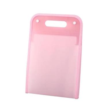 Imagem de Pasta Sanfonada Organizadora para Documentos com 12 Divisórias em Plástico e Pasta Prancheta A4 - Pasta Escolar e de Escritório com Divisória(ROSA)