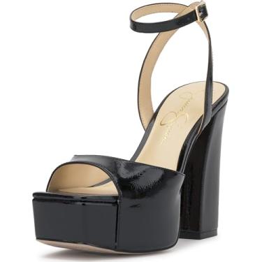 Imagem de Jessica Simpson Sandália feminina Lirio plataforma, Preto - 002, 40