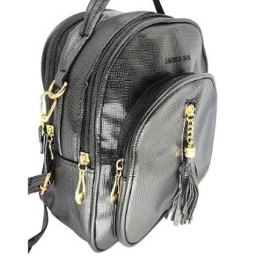 Imagem de Mochila Glamour Pequena Vira Bolsa Transversal Tiracolo Feminina-Feminino