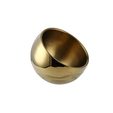 Imagem de AKALNNB Balde de gelo de aço inoxidável engrossado balde de gelo champanhe de camada dupla para bar festa ktv bebida fria barril de vinho (ouro)