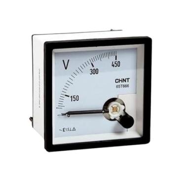 Imagem de NHJLFKSA Tipo de instalação Amperímetro e Voltímetro Tipo de Ponteiro Amperímetro AC Medidor de Eletricidade Direto 65T666-A/V (Tamanho: 65T666-V)