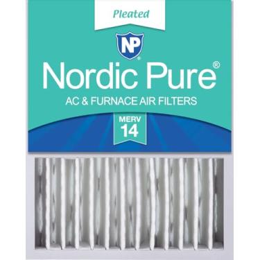 Imagem de Nordic Pure 16 x 20 x 5 (tamanho real: 15 7/8 x 19 5/8 x 4 3/8) Honeywell/Lennox Filtro de ar MERV 14 de substituição 1 pacote